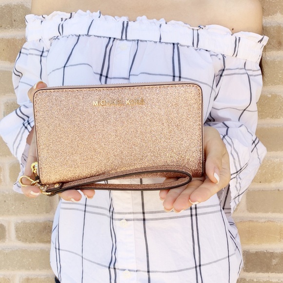 👜💕Michael Kors Wallet Rose Gold - Picture 4 of 6